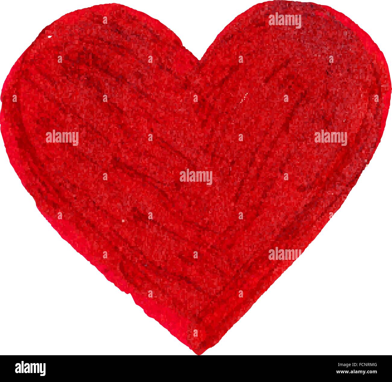 Red flat brush painted vector heart Stock Vector Image & Art - Alamy
