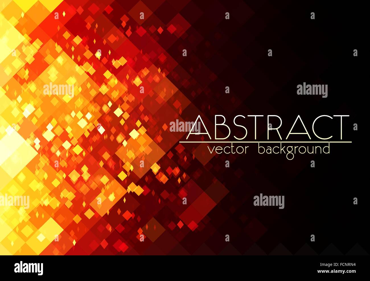 Bright orange fire grid abstract horizontal background Stock Vector ...