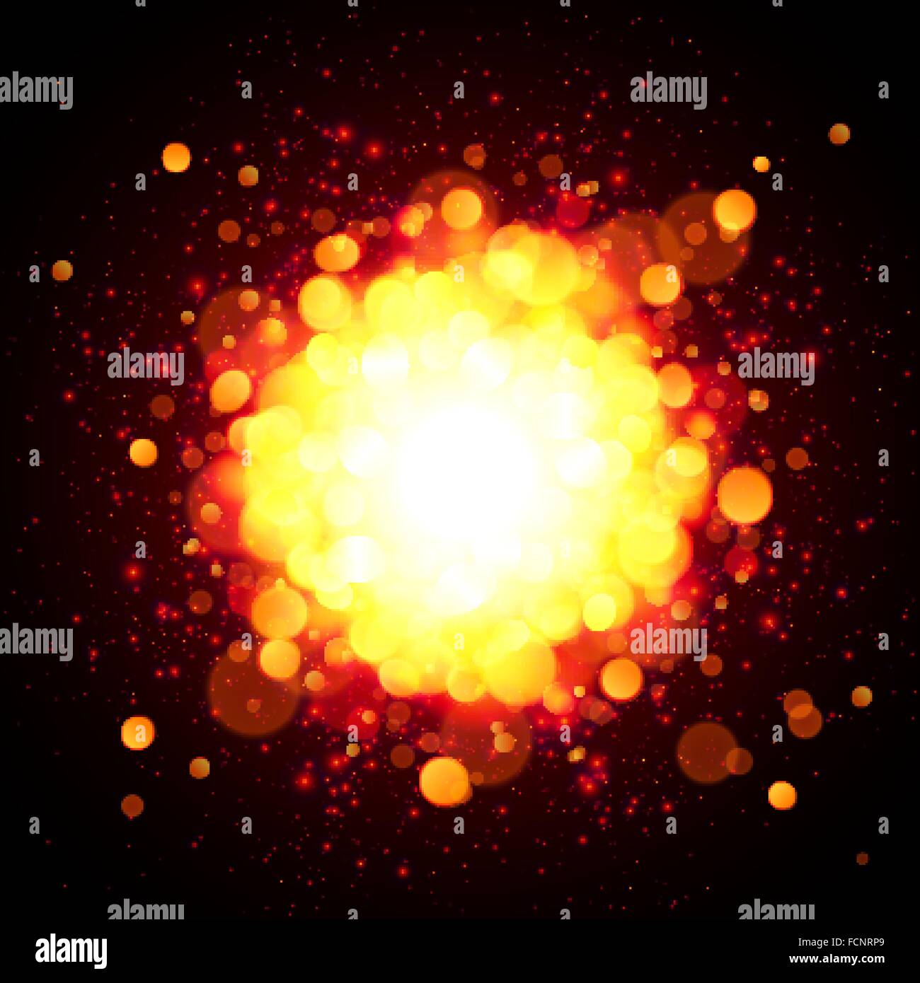 Orange fire space vector explosion Stock Vector Image & Art - Alamy