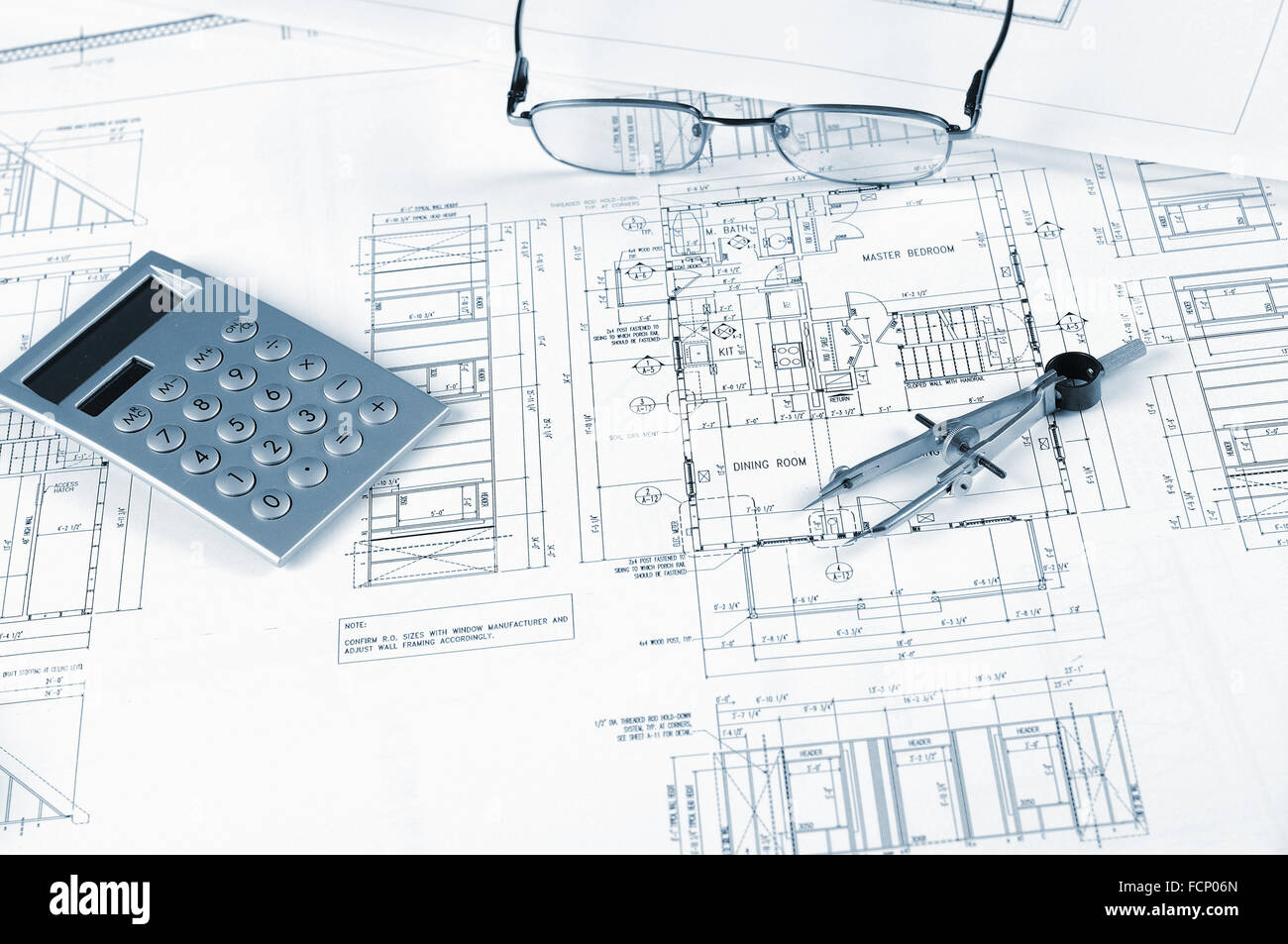 drawings of building homes and Tools Stock Photo - Alamy