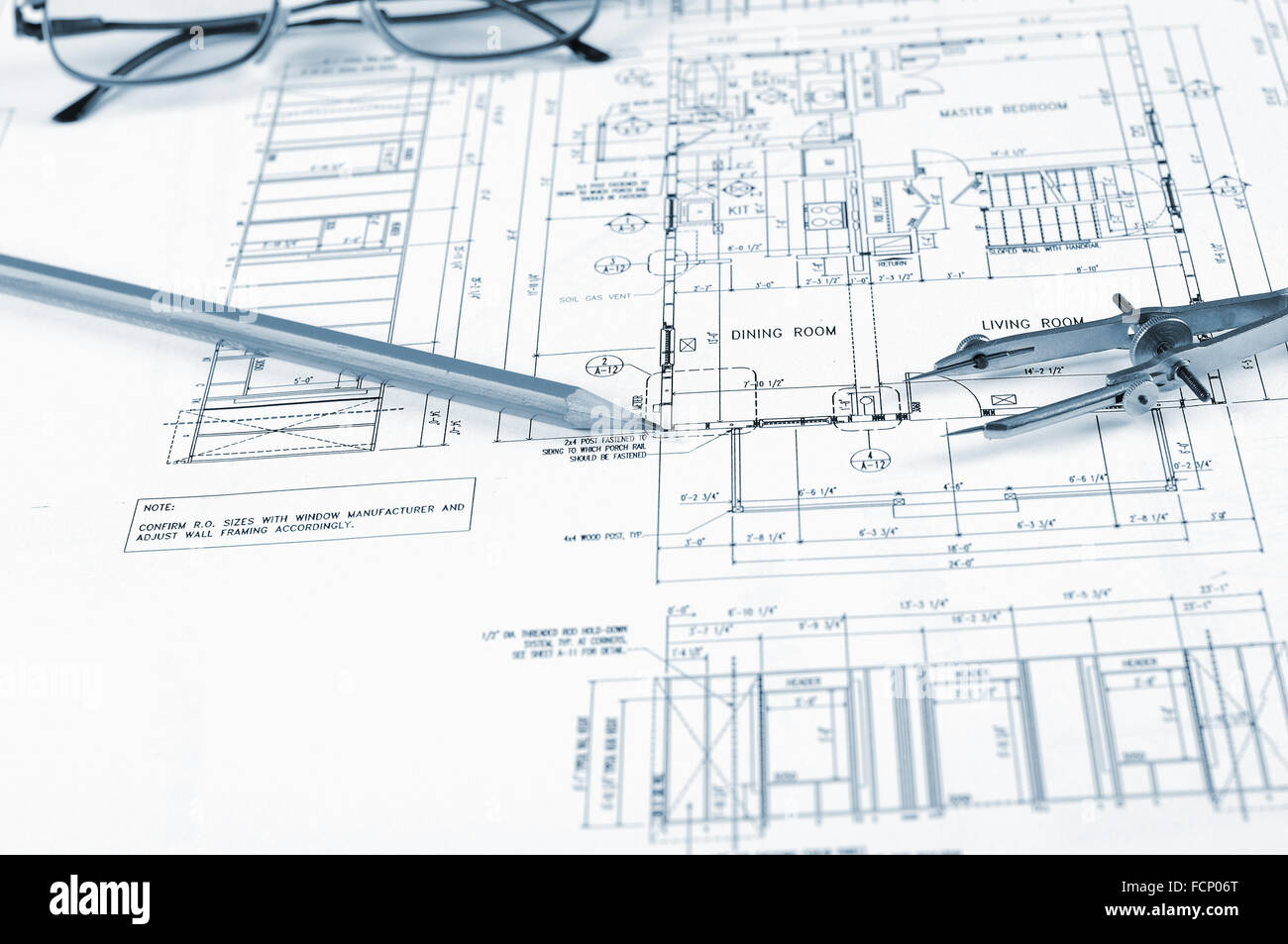 drawings of building homes and Tools Stock Photo - Alamy