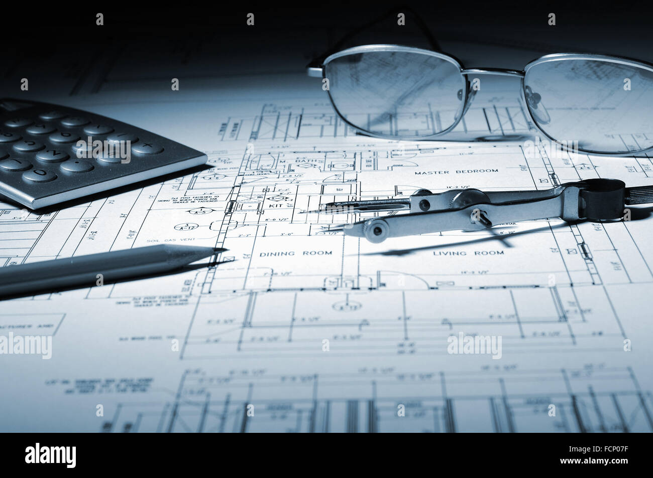 drawings of building homes and Tools Stock Photo - Alamy