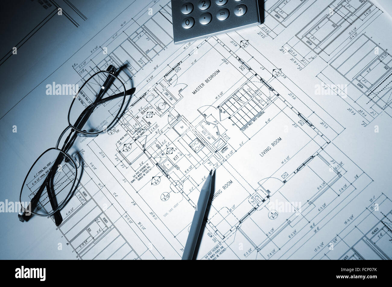 drawings of building homes and Tools Stock Photo - Alamy
