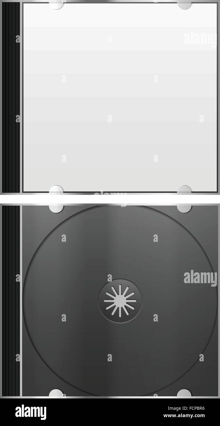 Compact disc case on a white background Stock Vector Image & Art Alamy
