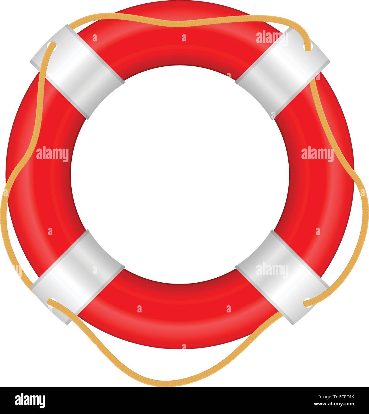 Life buoy on a white background Stock Vector Image & Art Alamy