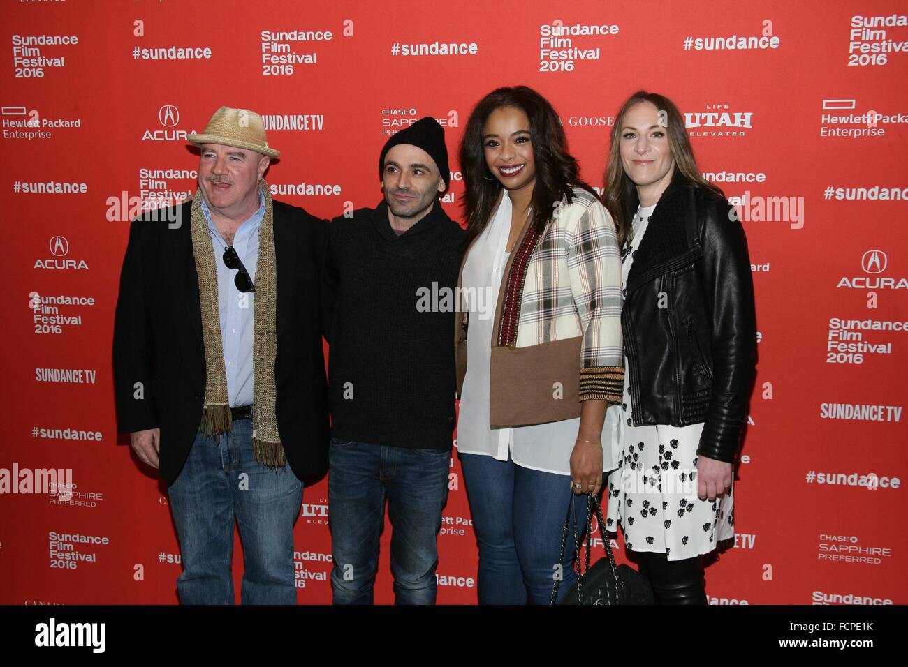 Park City, UT, USA. 23rd Jan, 2016. Declan Baldwin (Executive Producer), Josh Godfrey (Executive Producer), Kimberly Steward (Producer), Lauren Beck (Producer) at arrivals for MANCHESTER BY THE SEA Premiere at Sundance Film Festival 2016, The Eccles Center for the Performing Arts, Park City, UT January 23, 2016. Credit:  James Atoa/Everett Collection/Alamy Live News Stock Photo