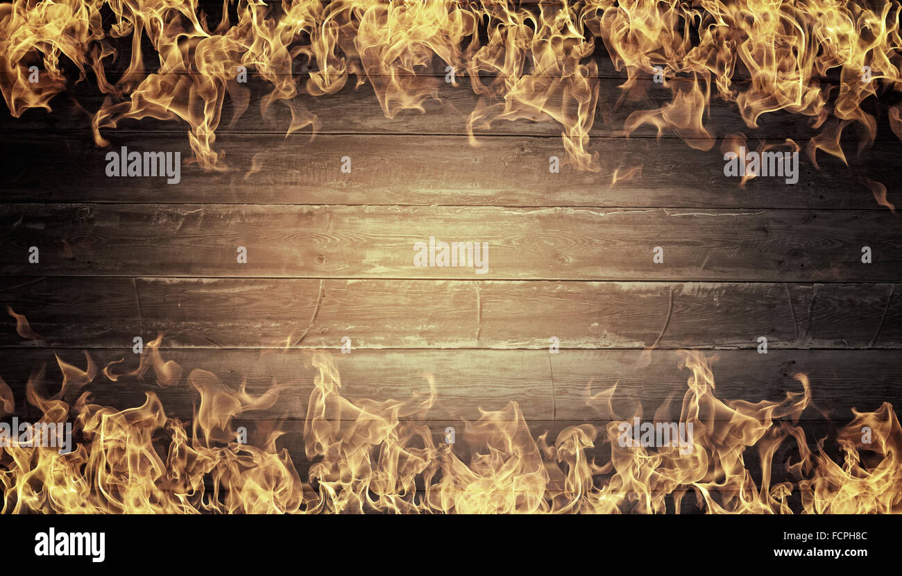 Fire outbreak on an abstract background from the sides Stock Photo - Alamy