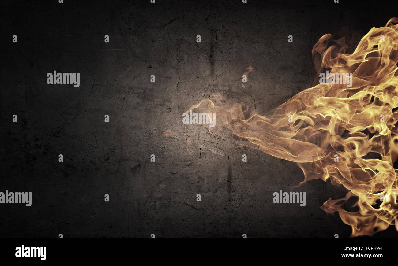 Fire outbreak on an abstract background from the sides Stock Photo - Alamy