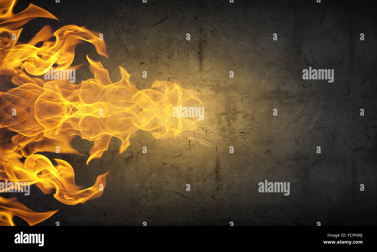 Fire outbreak on an abstract background from the sides Stock Photo - Alamy