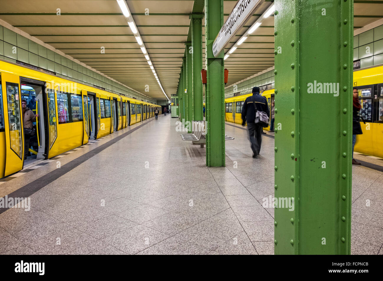 Berlin U-bahn - U5 Magdalenenstrasse underground railway station Stock ...