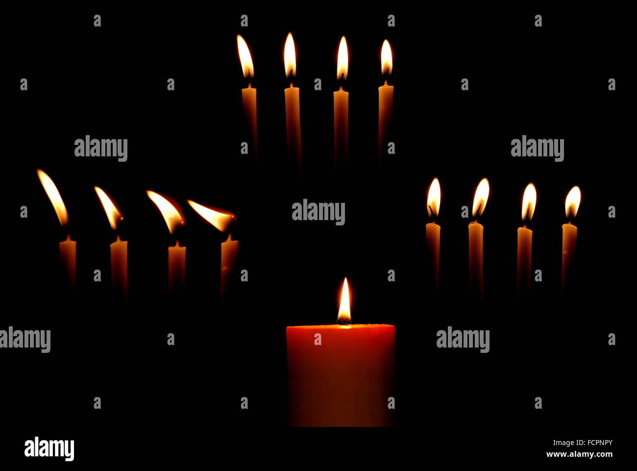 candle burn in the dark background Stock Photo Alamy