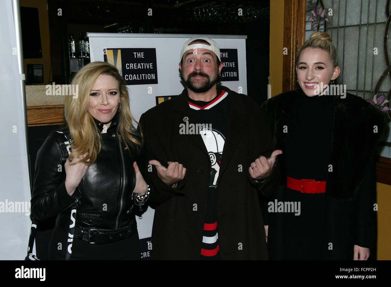 Park City, UT, USA. 23rd Jan, 2016. Natasha Lyonne, Kevin Smith, Harley