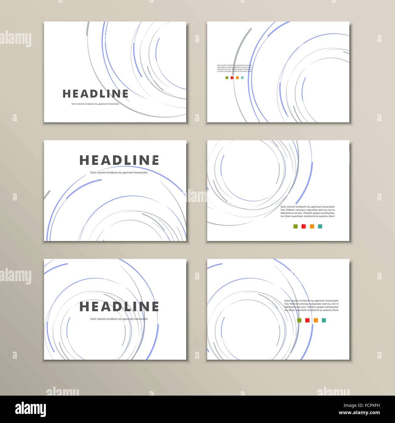 Vector abstract circle set Stock Vector Image & Art - Alamy
