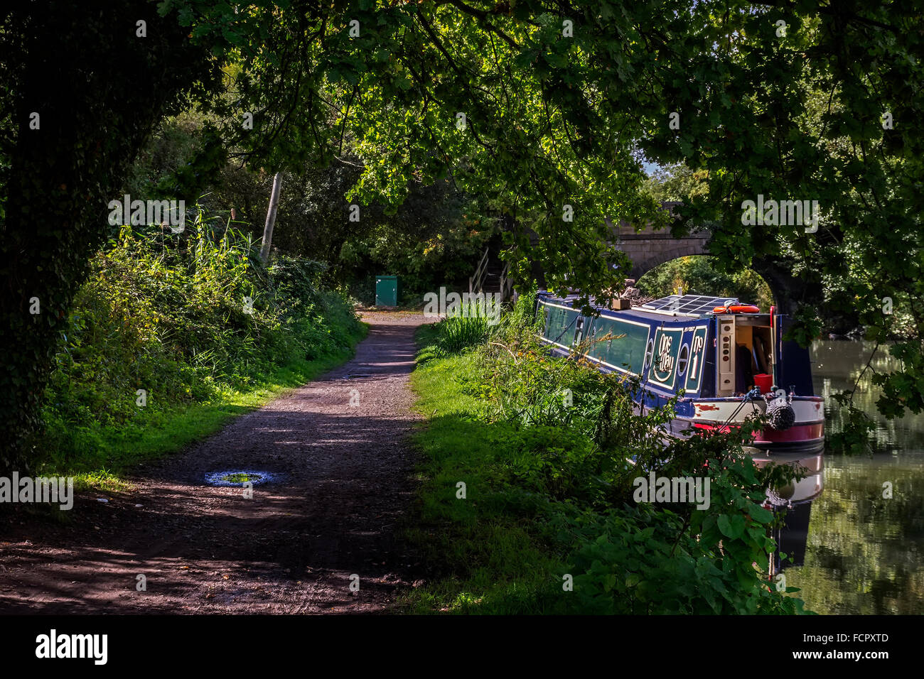 The Kennett and Avon  Canal Towpath Berkshire UK Stock Photo