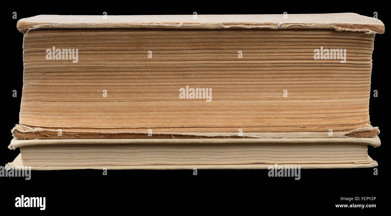 Two closed books on black Stock Photo Alamy