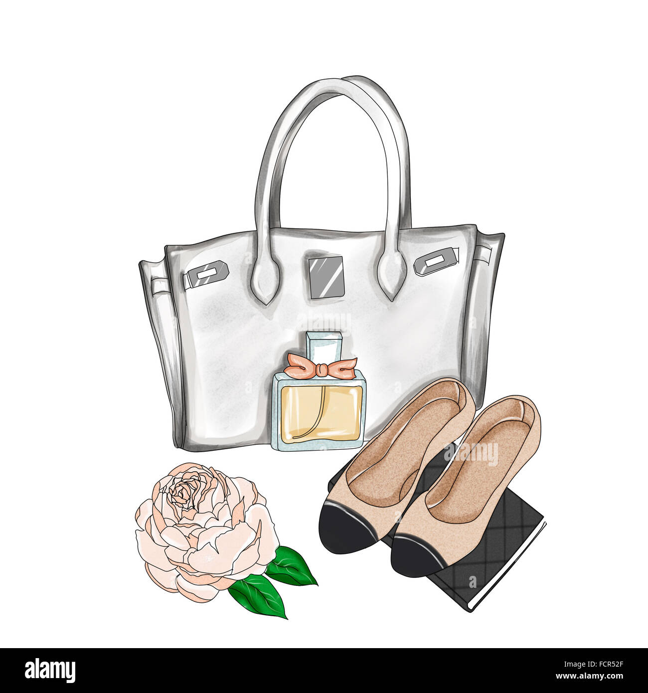 Chanel perfume bottle bag Cut Out Stock Images & Pictures - Alamy