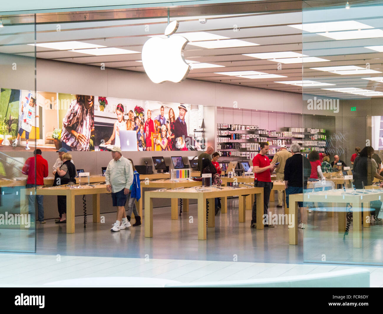 Apple store in nterior of The Mall at University Town Center in Sarasota  Florida Stock Photo - Alamy