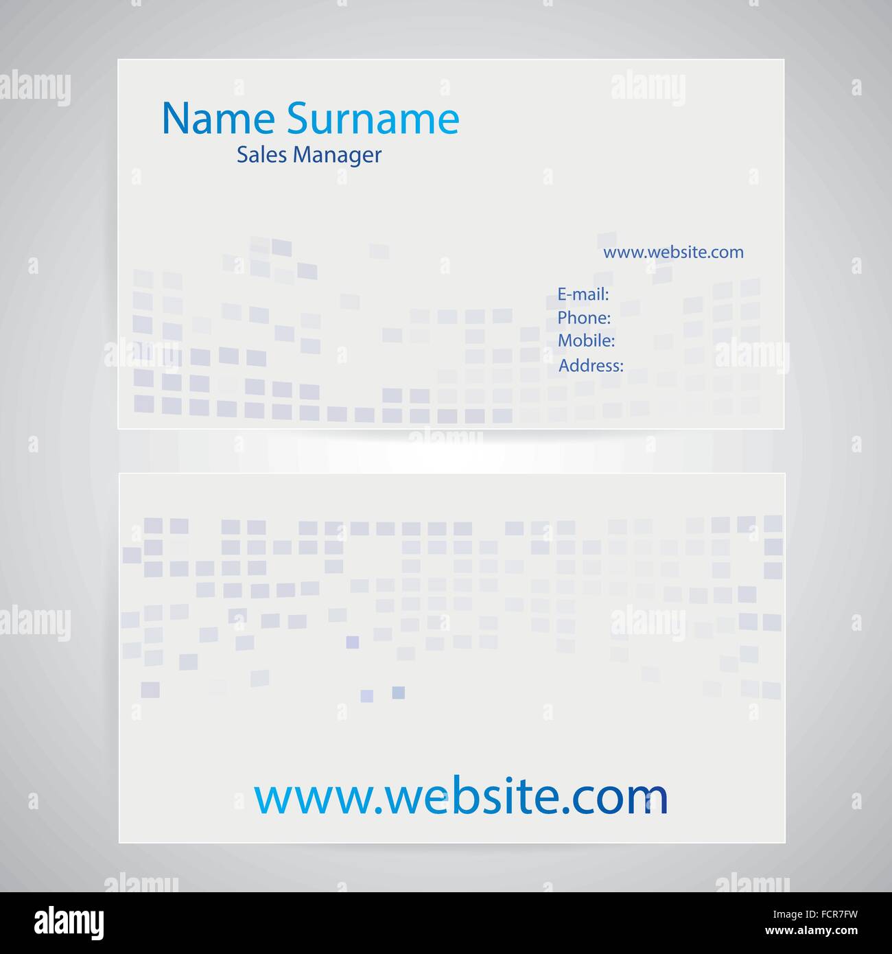 Email business card design Stock Vector Images - Alamy