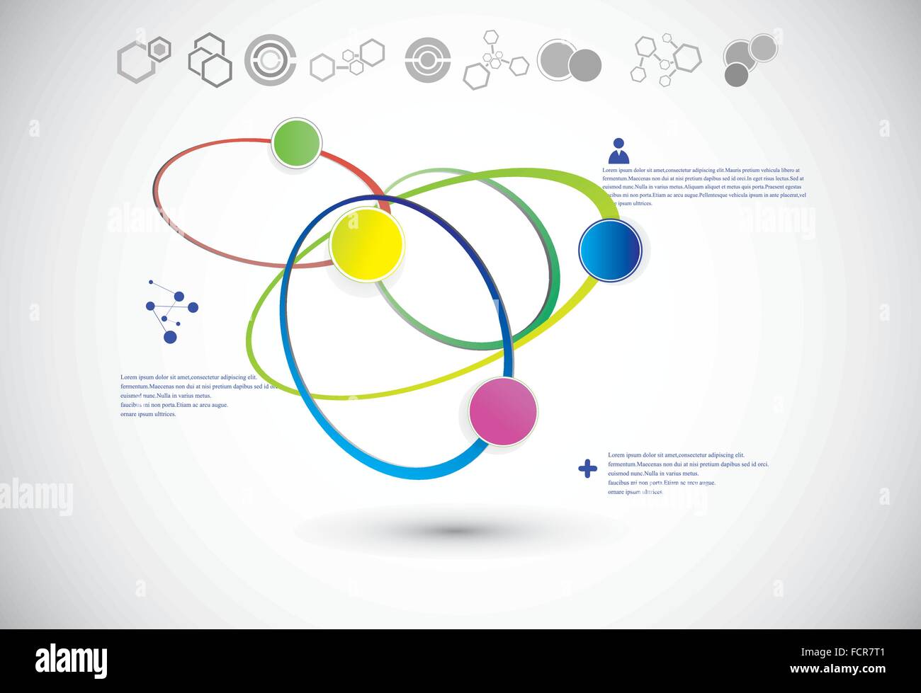 Abstract molecular structure illustration Stock Vector Images - Alamy