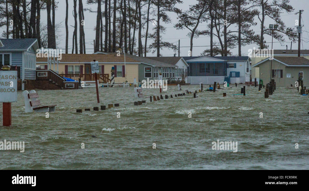 Storm ravages coastal Maryland and Delaware Surge waters driven inland