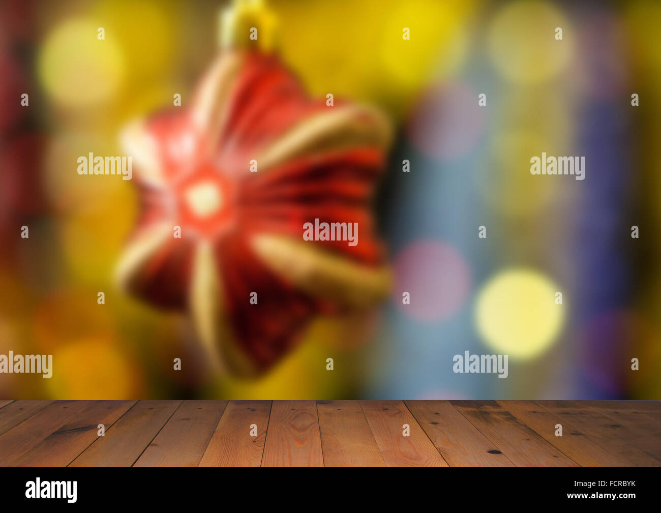 Blurred picture of christmas background Stock