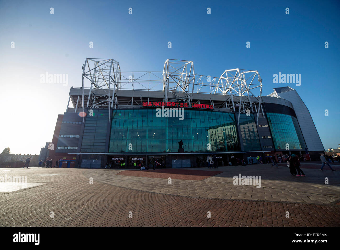 Manchester United Football Stadium Old Trafford Stock Photo - Alamy