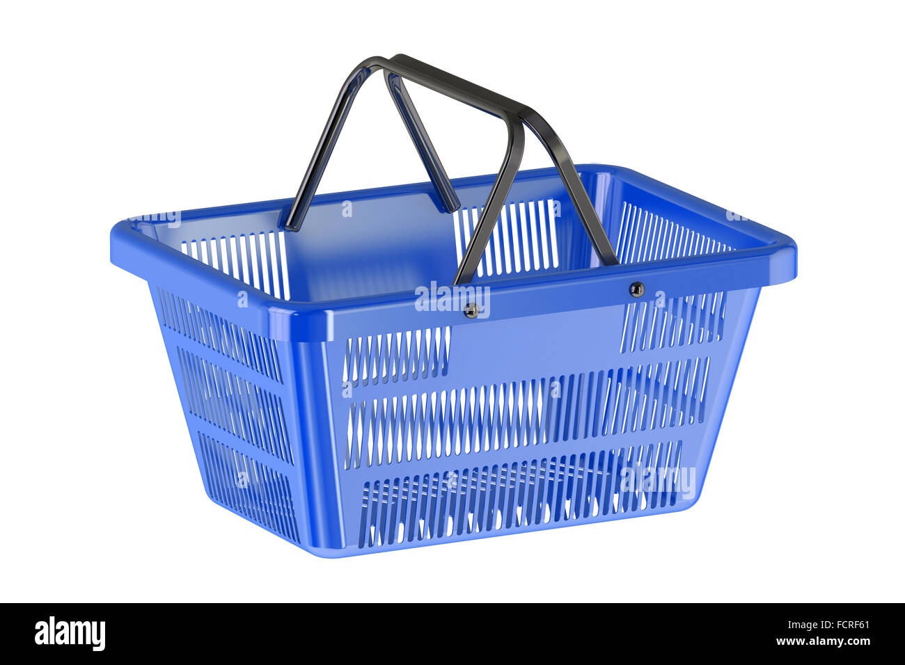Shopping Basket isolated on white background Stock Photo - Alamy