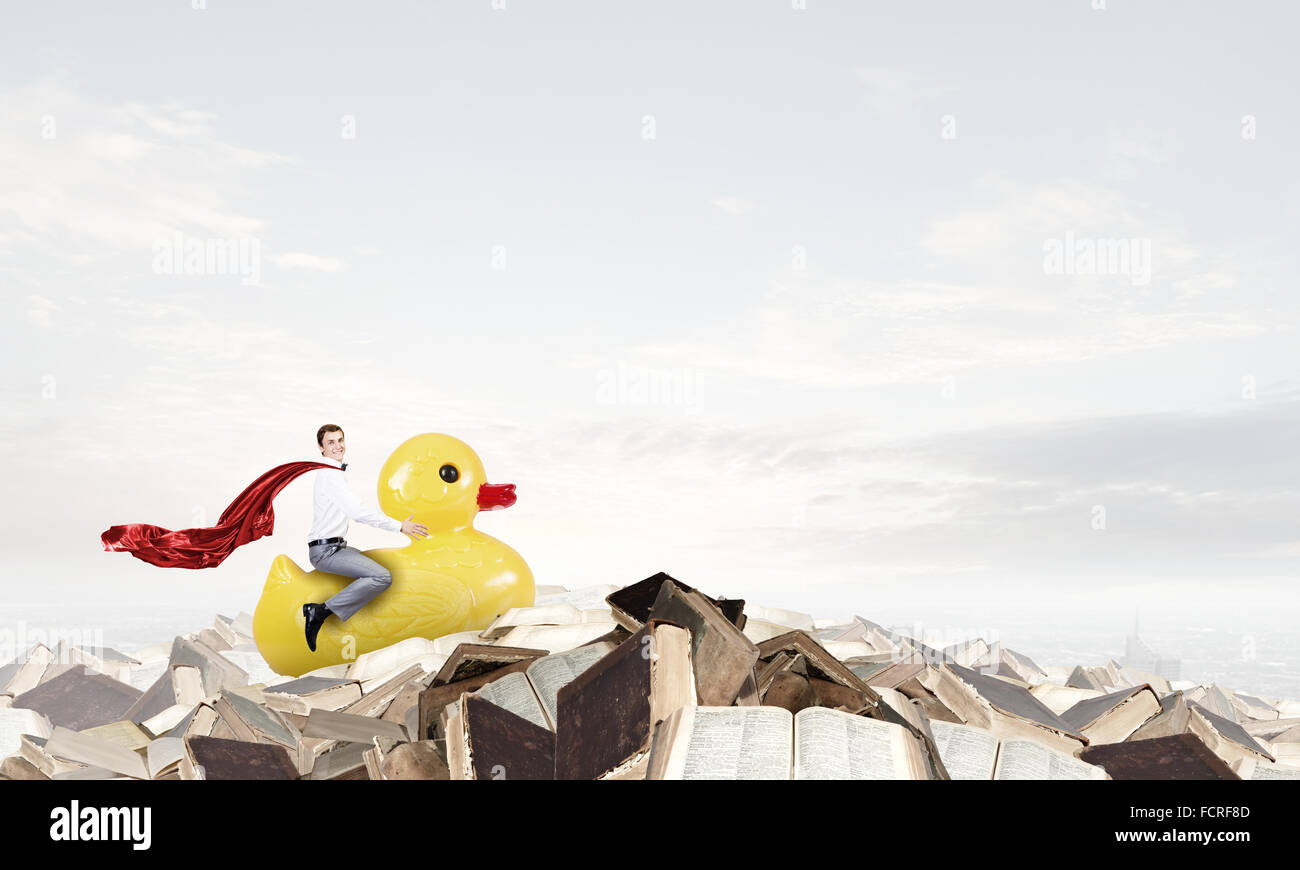 Man riding duck hi-res stock photography and images - Alamy