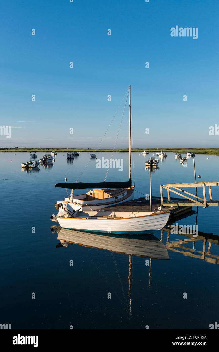 Picturesque Oyster Pond, Chatham,  Cape Cod, Massachusetts, USA Stock Photo