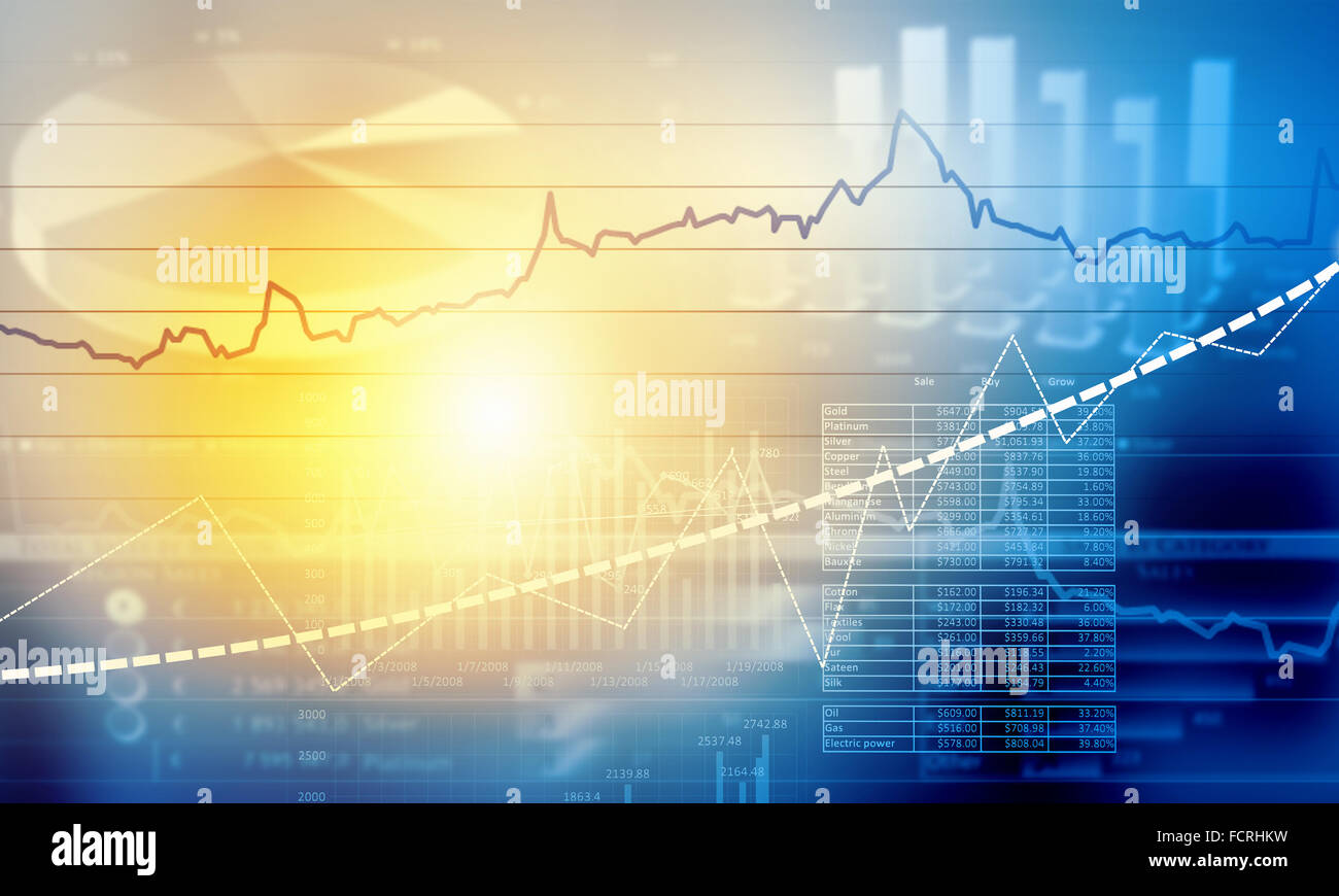 Abstract background image with business concepts and graphs Stock Photo ...