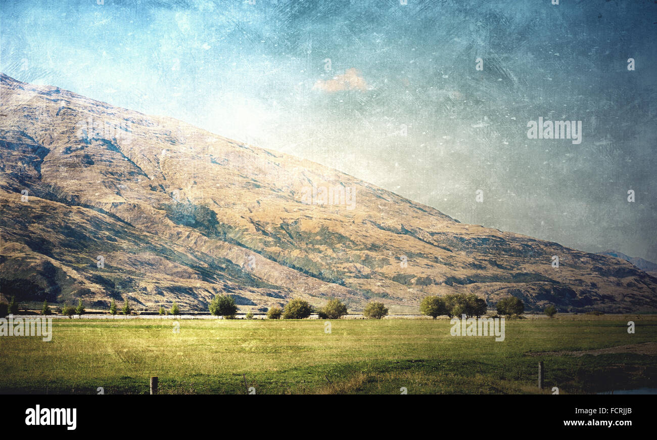 Natural beautiful landscape of mountain and forest Stock Photo - Alamy