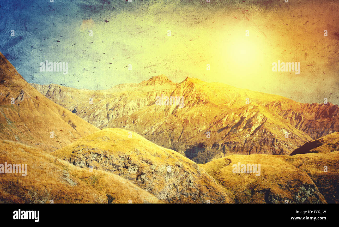 Natural beautiful landscape of mountain and forest Stock Photo - Alamy