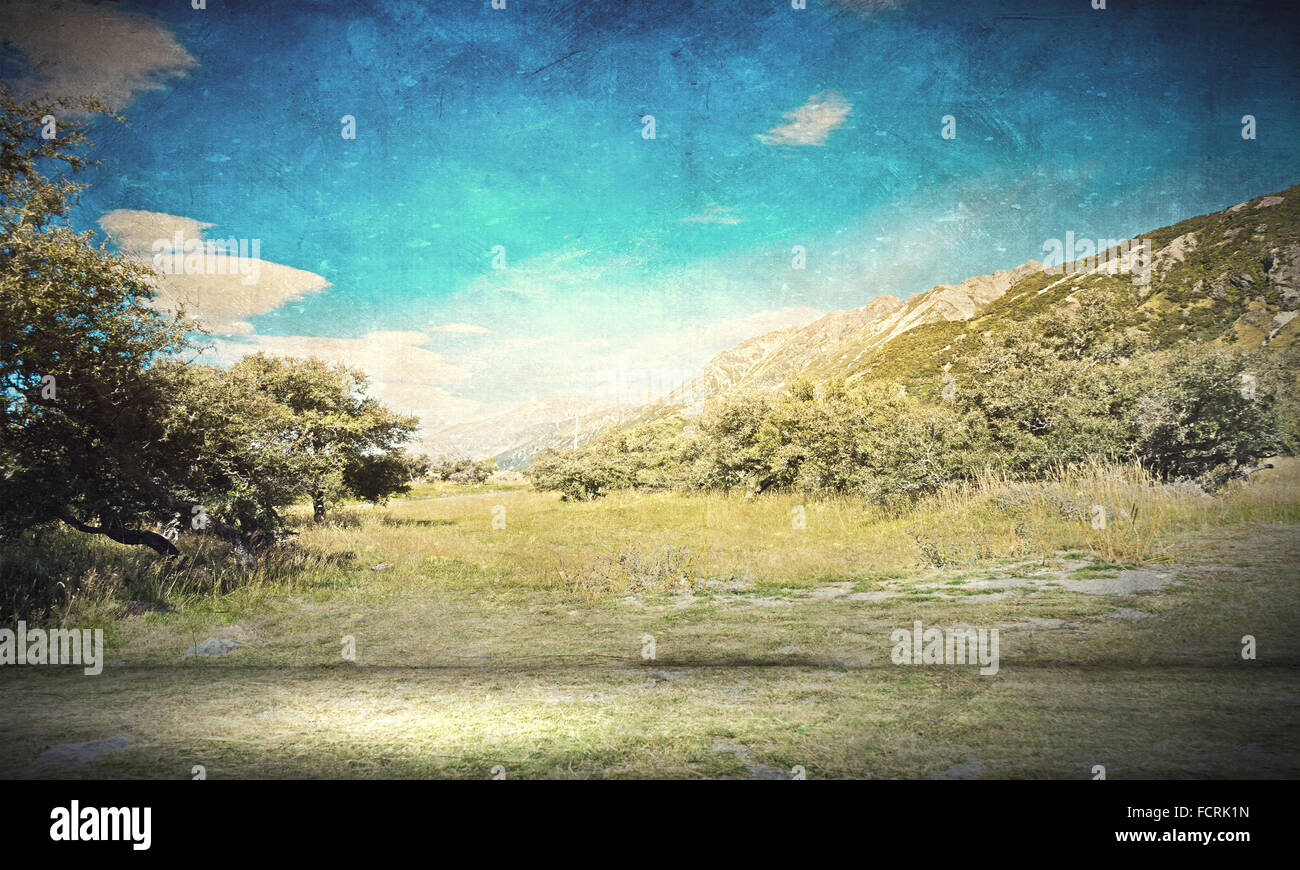 Natural beautiful landscape of mountain and forest Stock Photo - Alamy