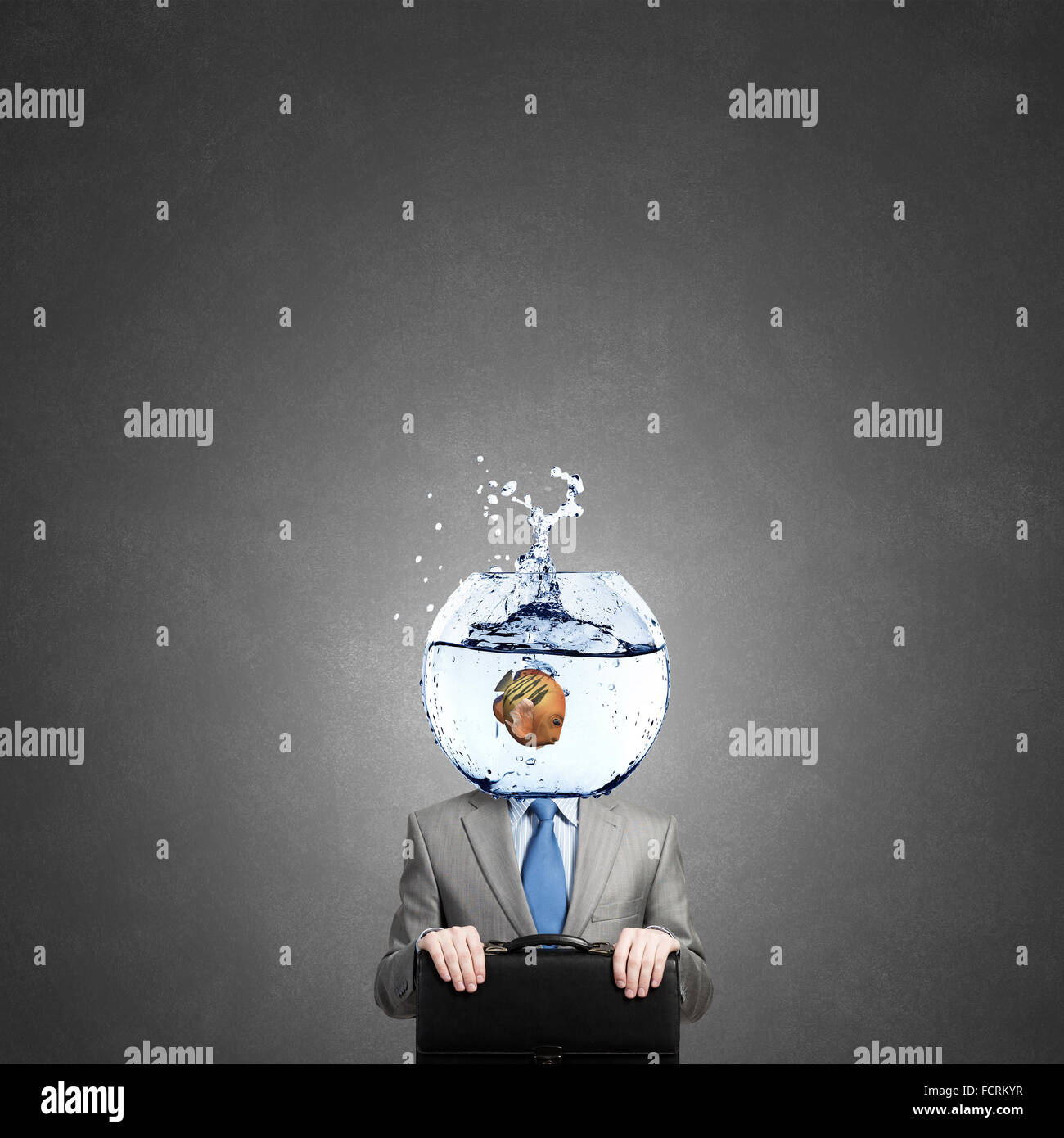 Man fishbowl head hires stock photography and images Alamy