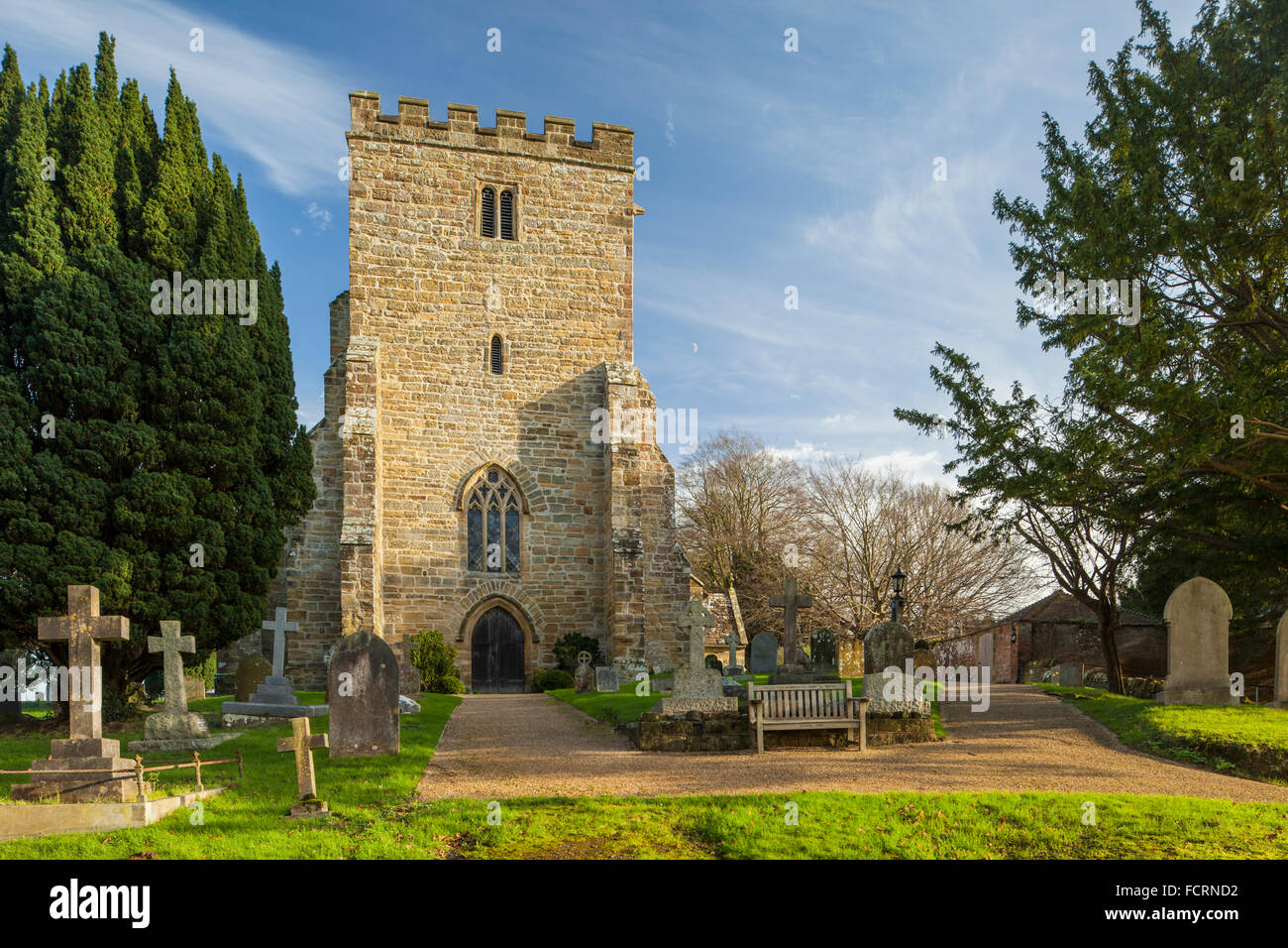 St Michael and All Angels church in Withyham village, East Sussex