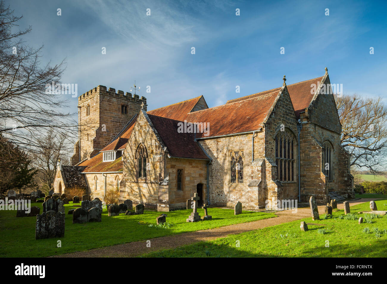 St Michael and All Angels church in Withyham village, East Sussex