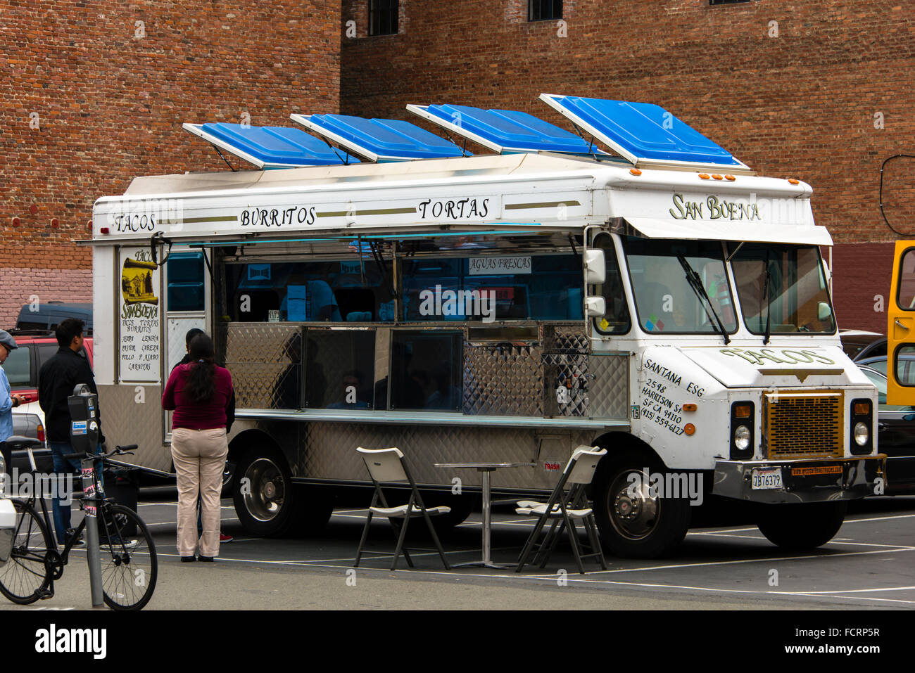 Food truck, San Francisco, California Stock Photo