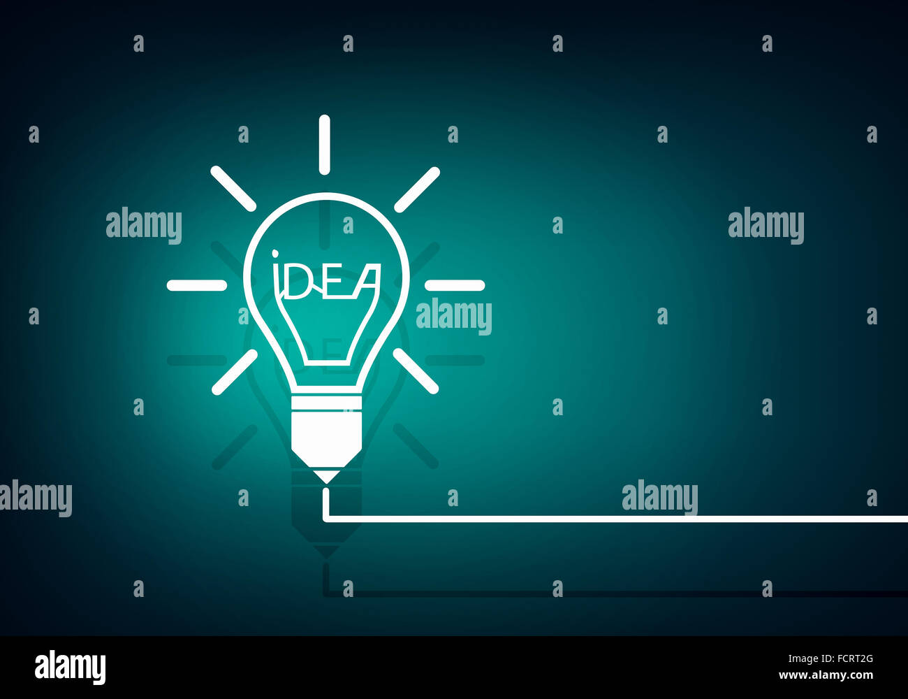 Concept of idea with light bulb on color background Stock Photo - Alamy