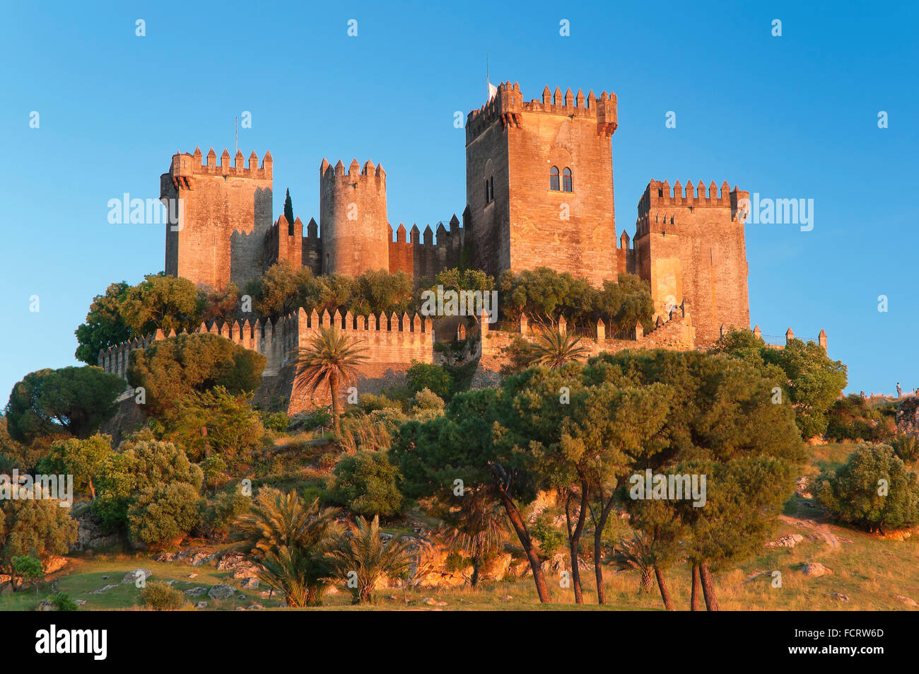 Castle, Almodovar del Rio, Cordoba province, Region of Andalusia, Spain, Europe Stock Photo
