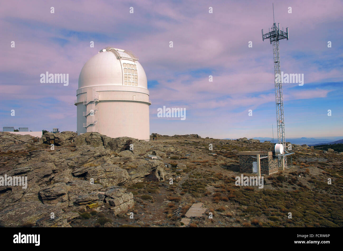 Calar Alto Astronomical Observatory (German-Spanish), Almeria province, Region of Andalusia, Spain, Europe Stock Photo