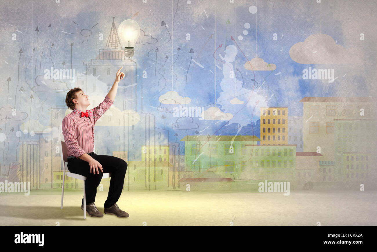 Teenager thinking creative hi-res stock photography and images - Alamy