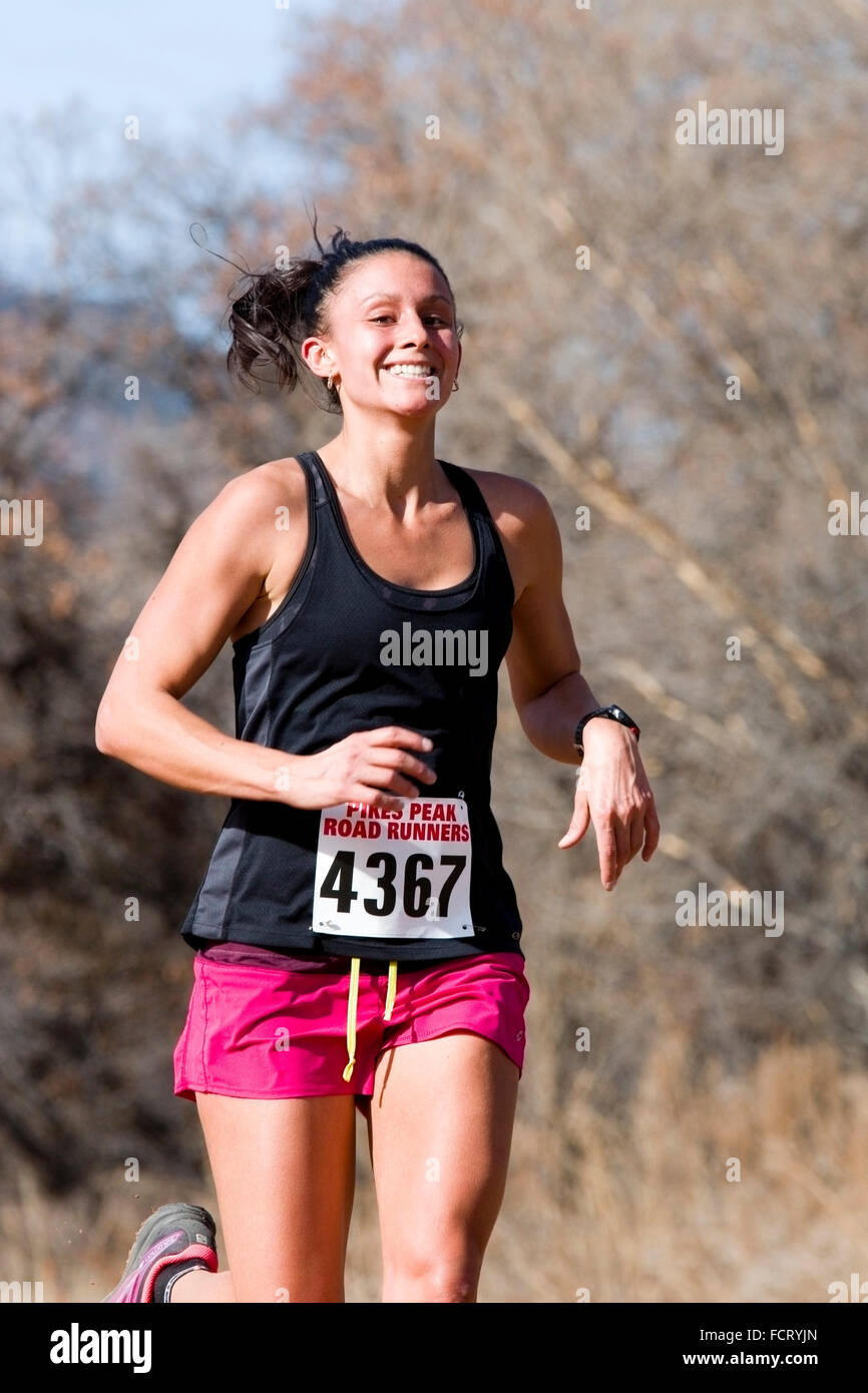 Runners in the PPRR Winter Series Stock Photo