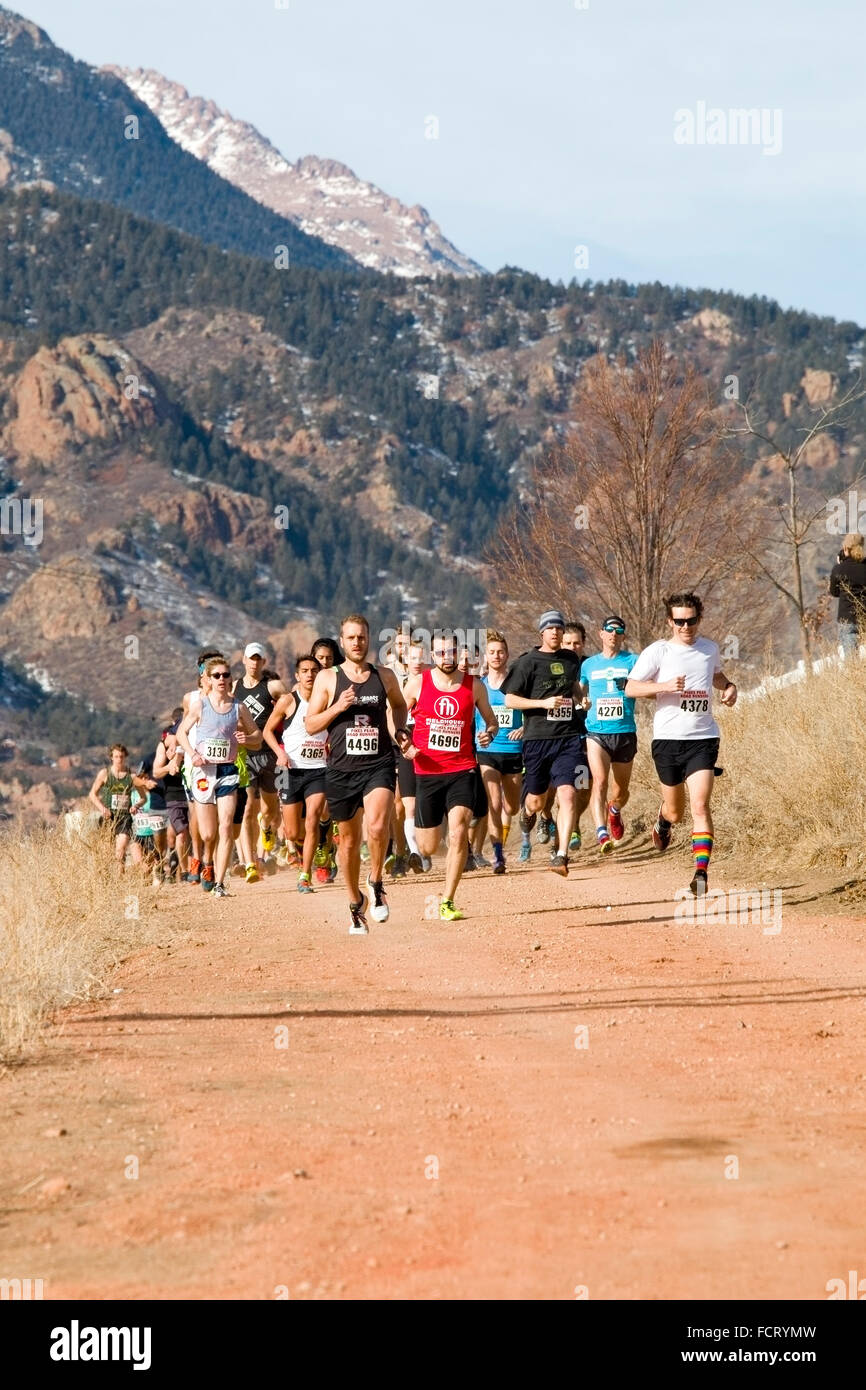 Runners in the PPRR Winter Series Stock Photo