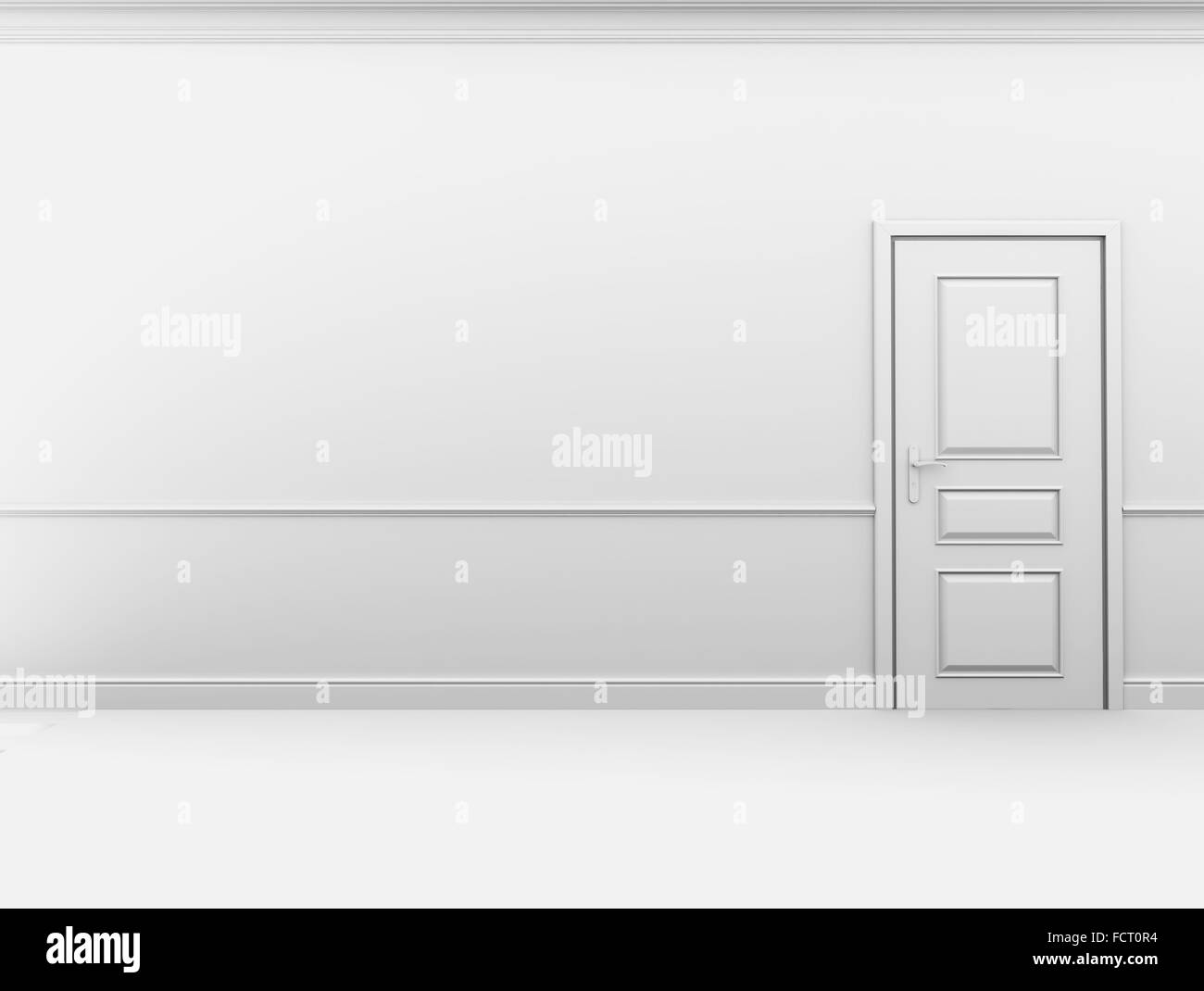 Empty room closed door Black and White Stock Photos & Images - Alamy
