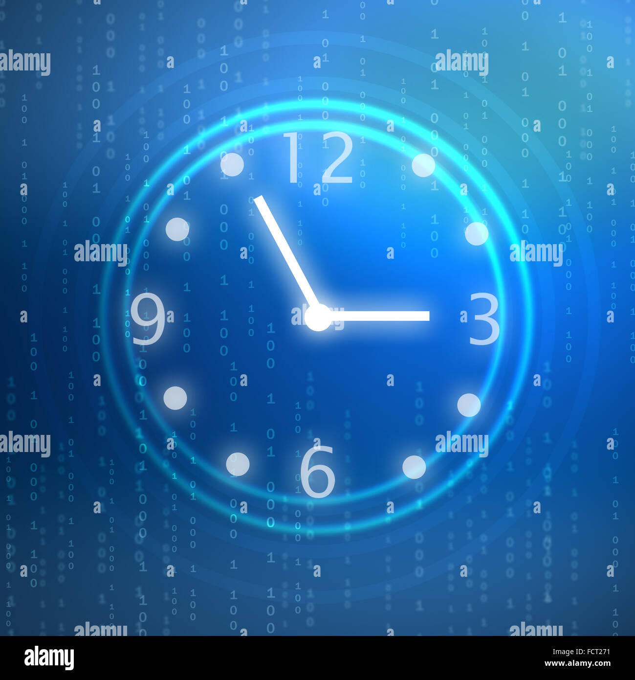 Illustration mechanical watches. Time of modern technologies Stock