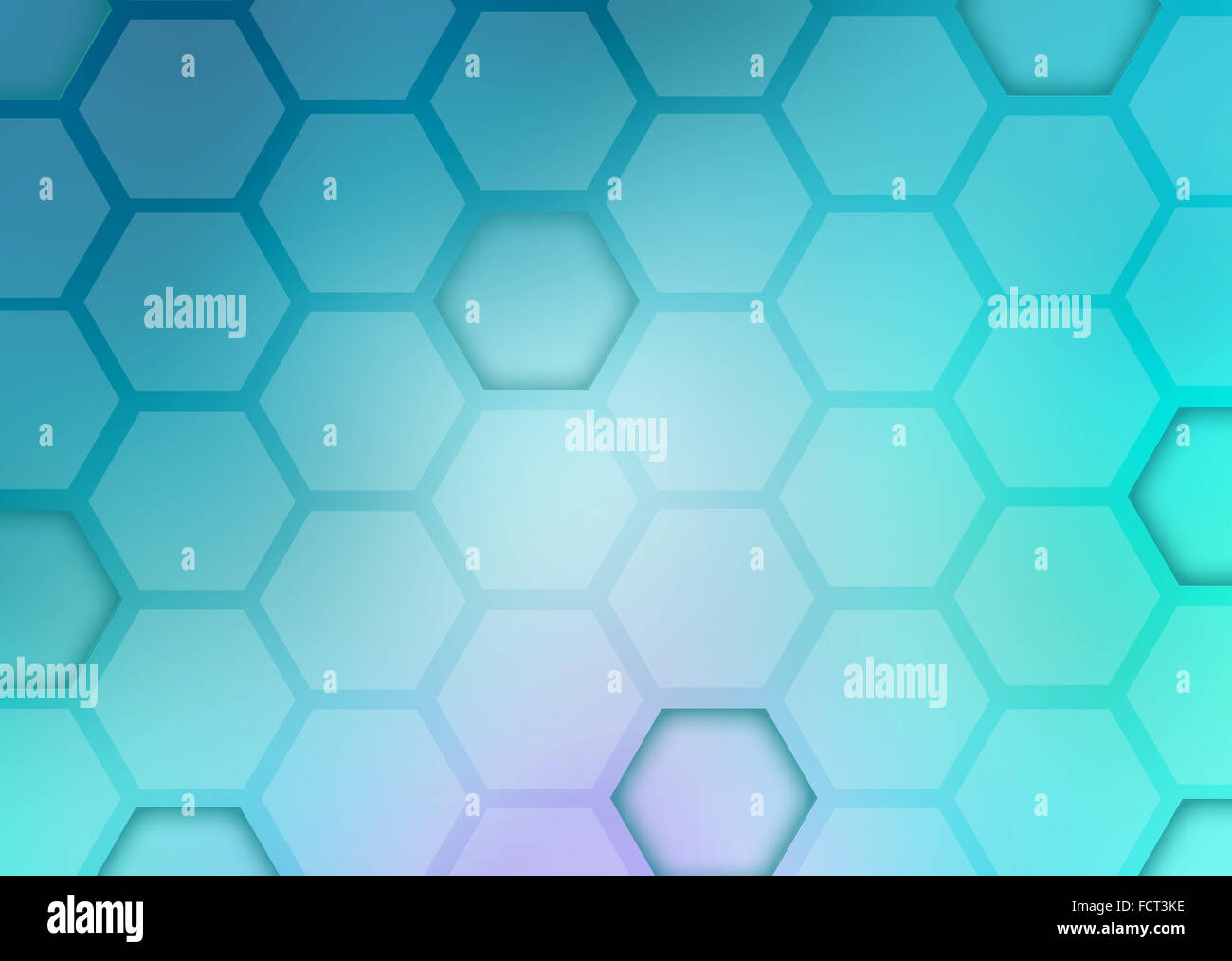Abstract blue background with shape hexagons Stock Photo - Alamy