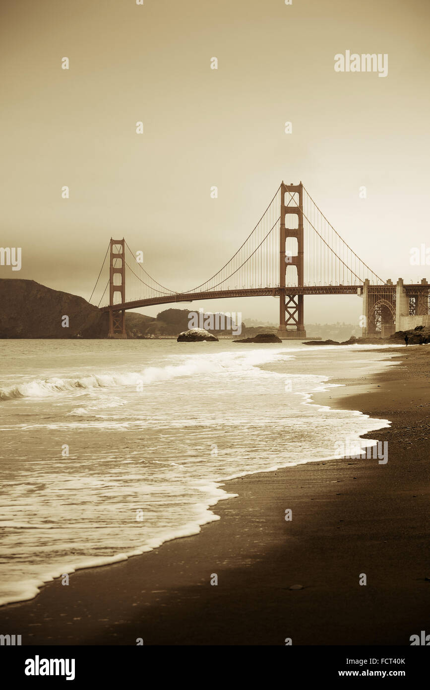Golden Gate Bridge in San Francisco at Baker Beach Stock Photo - Alamy