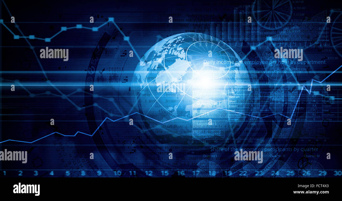 Business abstract image with high tech graphs and diagrams Stock Photo ...