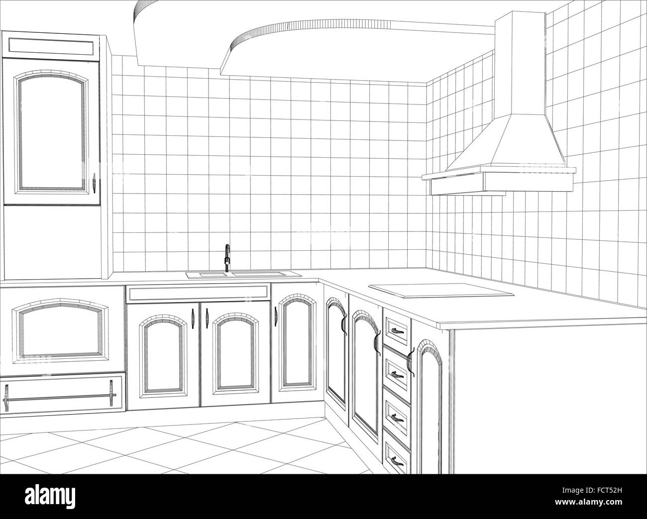 3d interior kitchen bath andamp