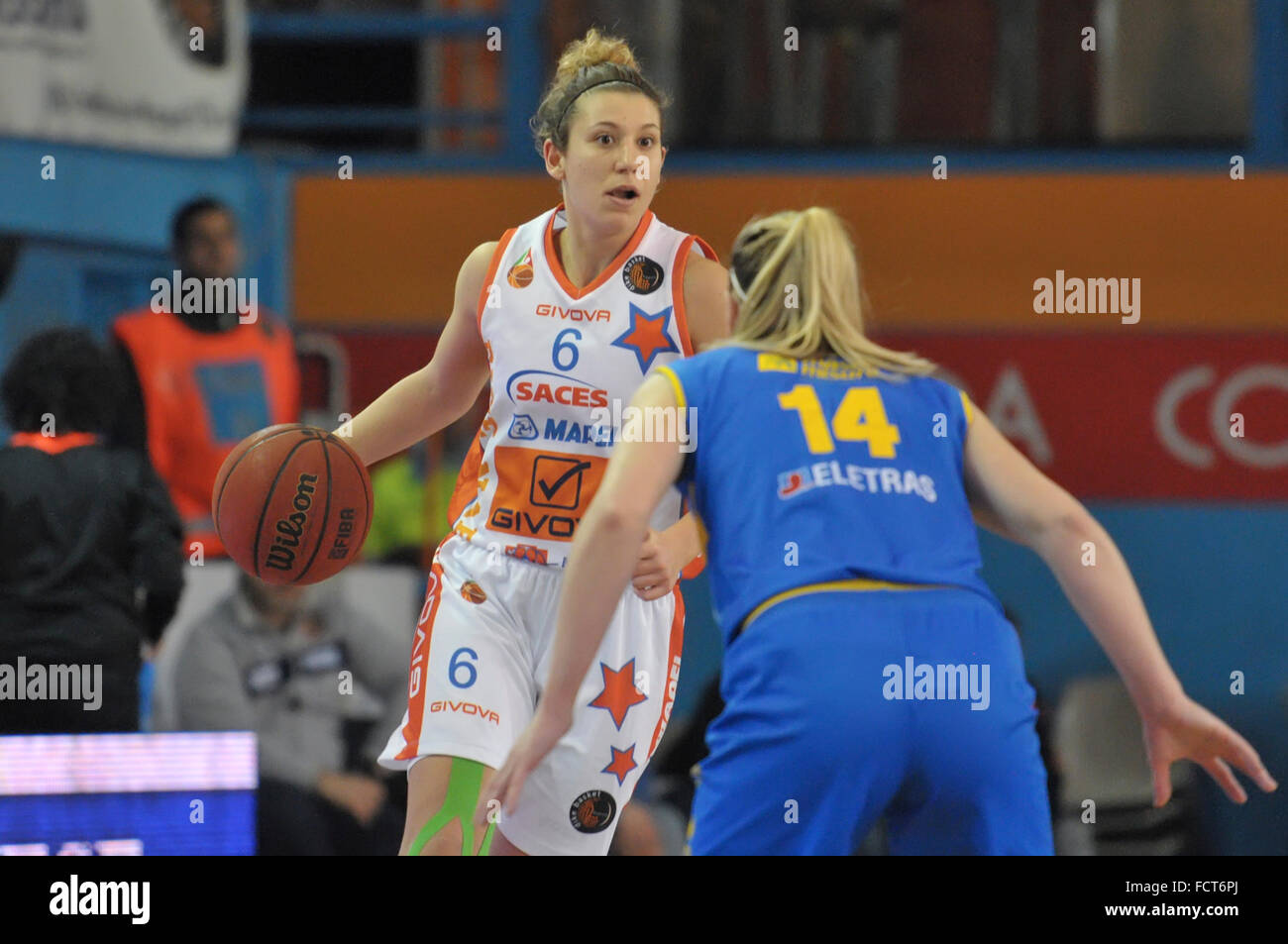 Naples Italy. 24th Jan 2016. Naples s point guard Beatrice Carta